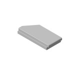 Šamotová deska spodní, pravá CARA  